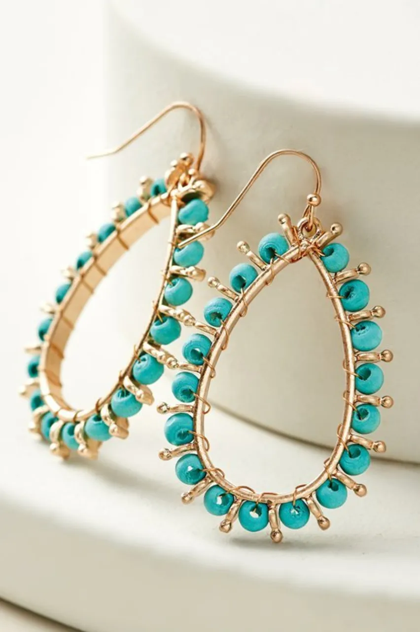Hot Alea Beaded Hoop Earrings Jewelry | Earrings