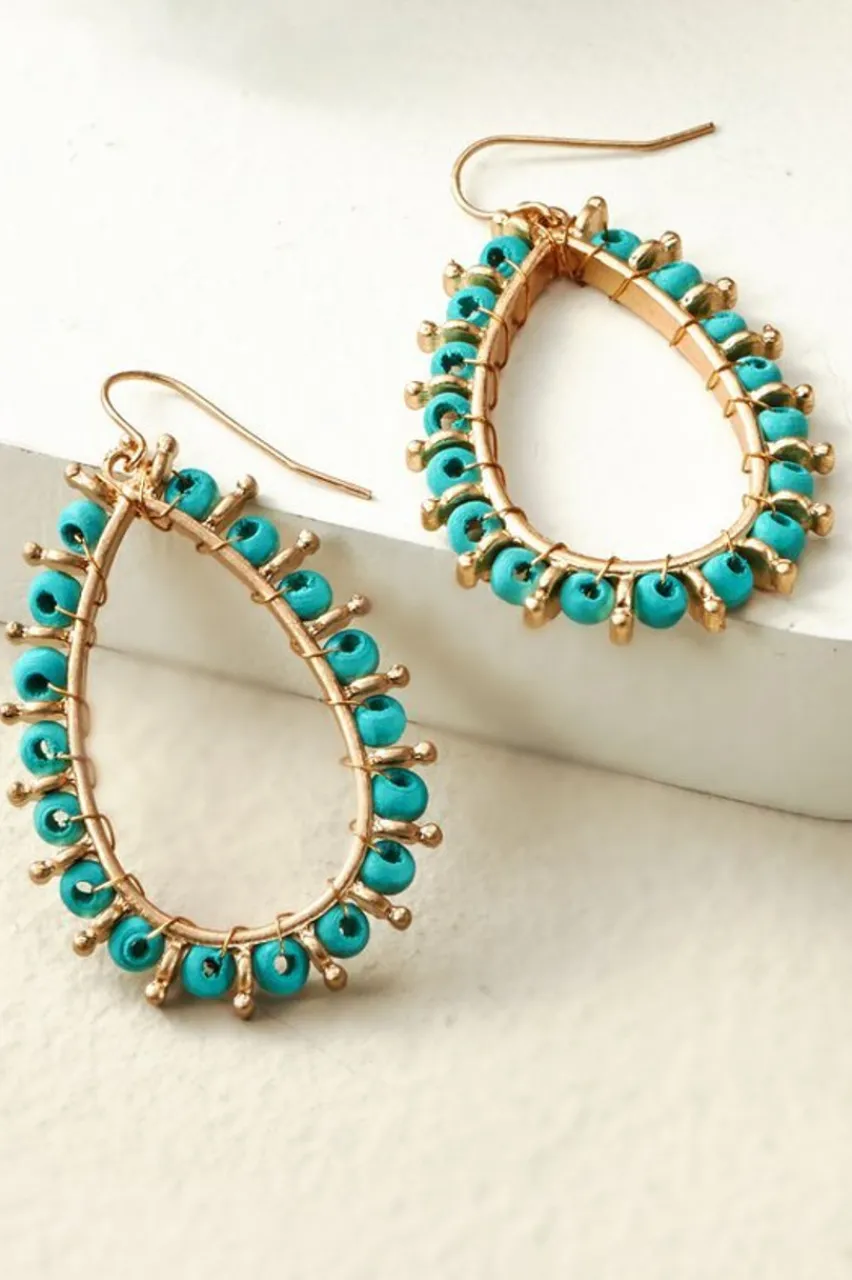 Hot Alea Beaded Hoop Earrings Jewelry | Earrings