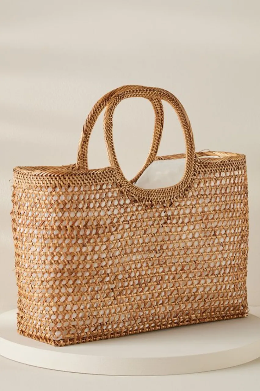 Fashion April Woven Bag Handbags