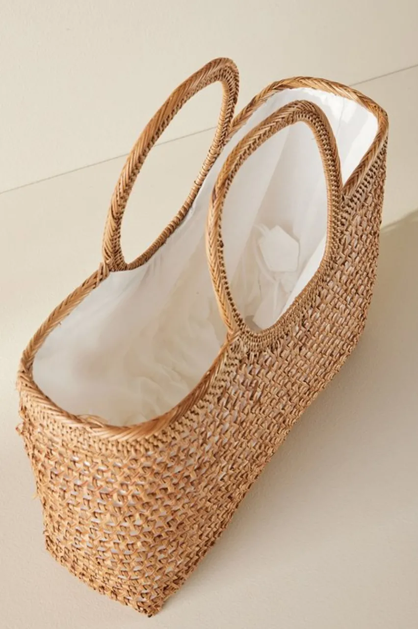 Fashion April Woven Bag Handbags