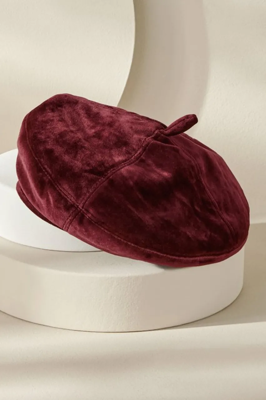 Sale Colette Velvet Beret Hats