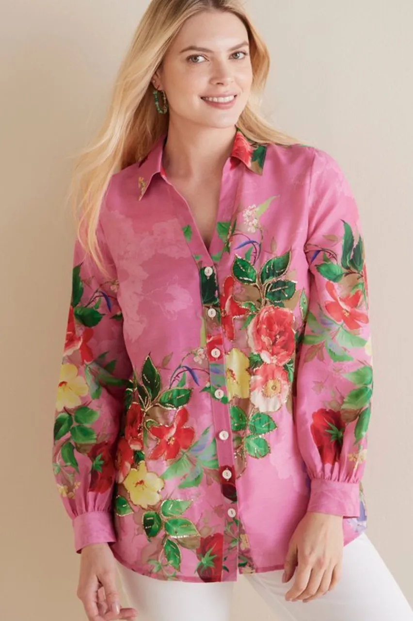 Best Danica Embellished Shirt Tops