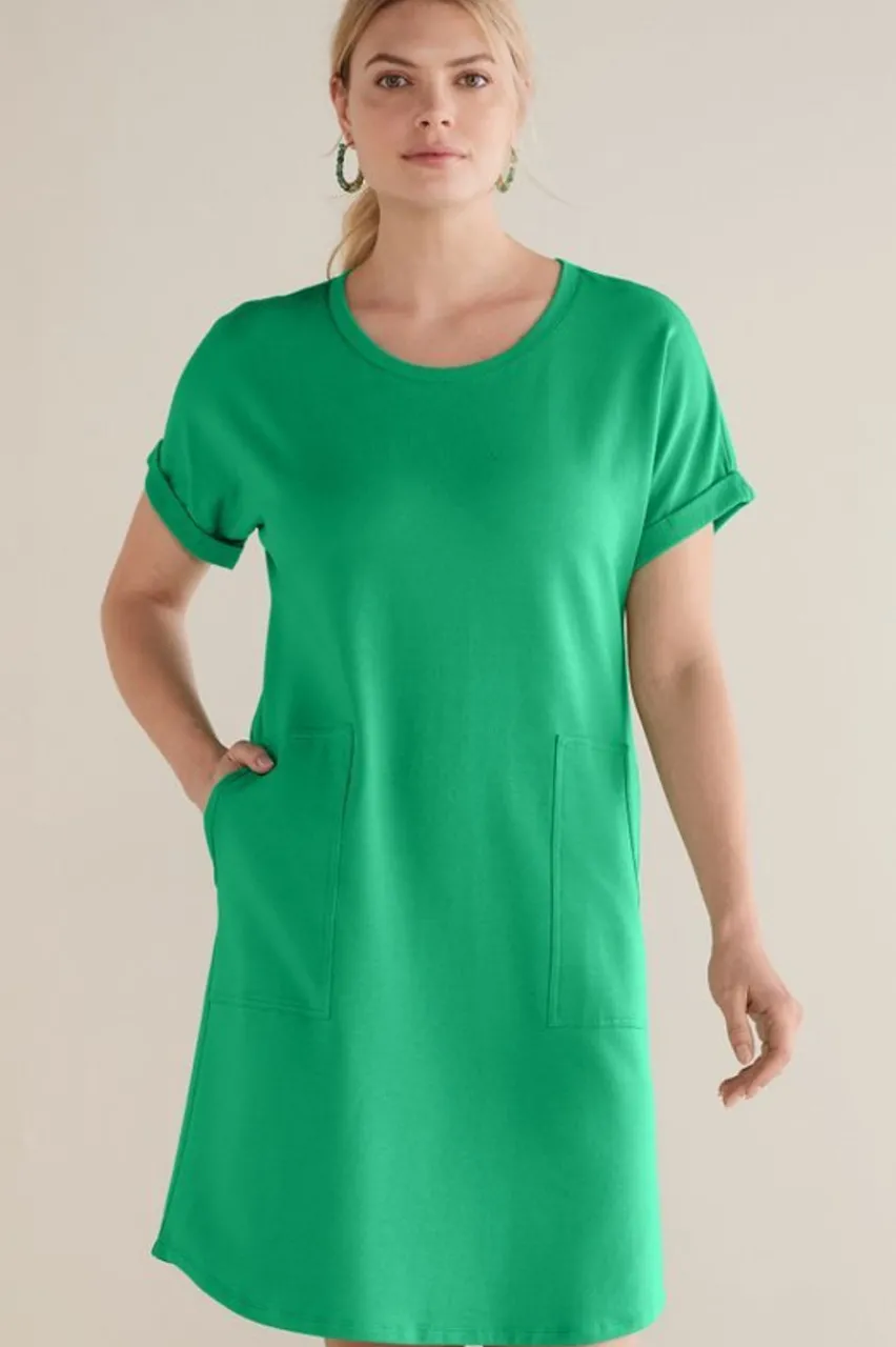 New Fina French Terry Short Dress Dresses