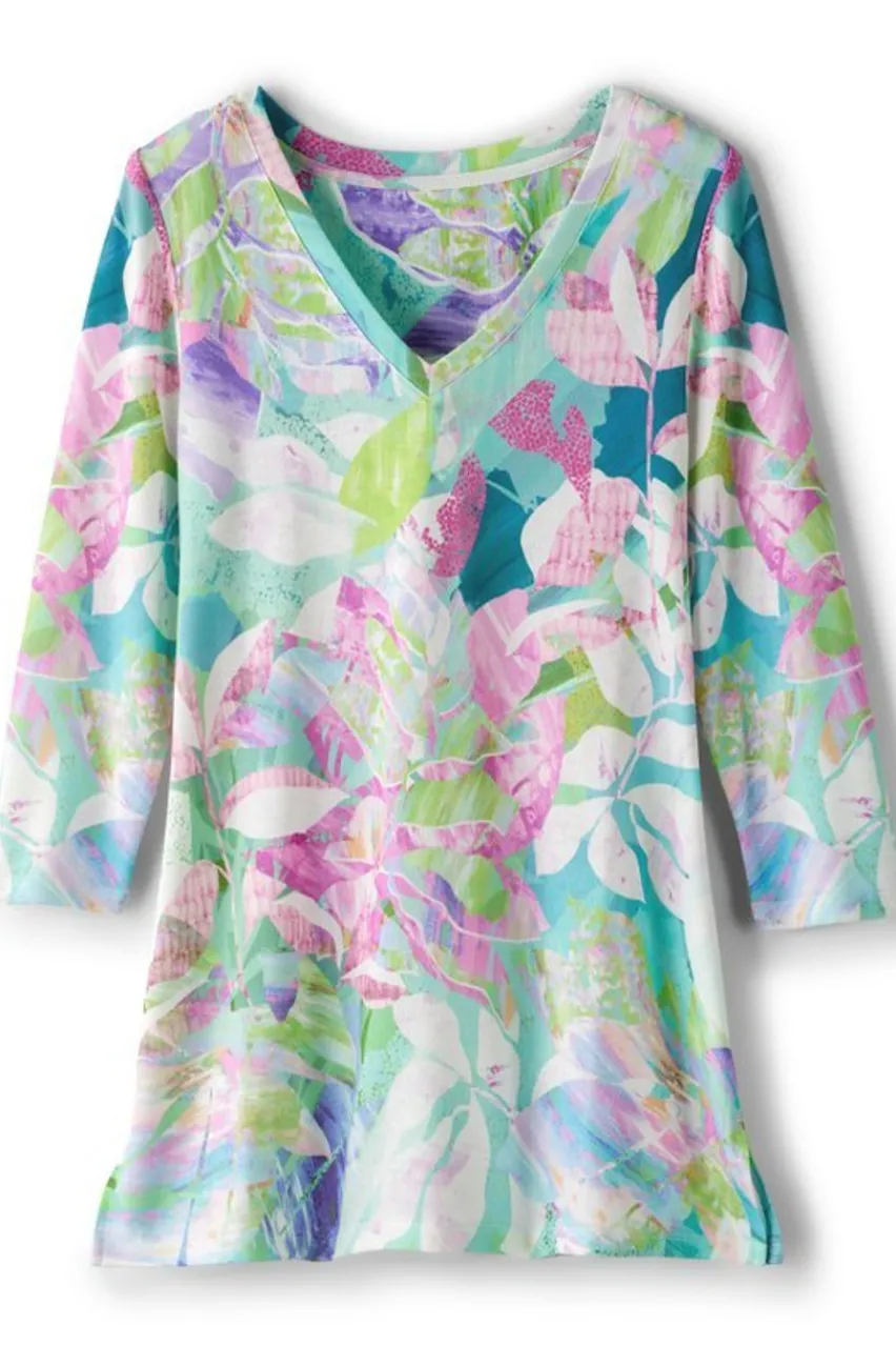 Cheap Iris 3/4 Sleeve Tunic Tops | Tunics & Leggings