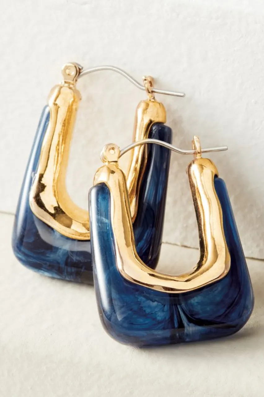 Fashion Parker Square Hoop Earrings Jewelry | Earrings