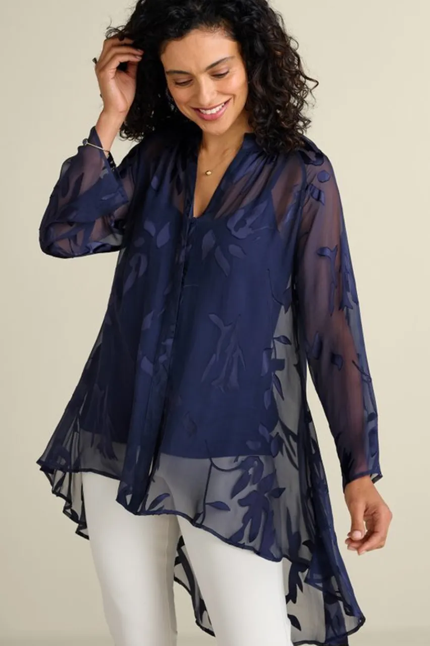 Best Sale Silk Convertible Shirt & Cami Tops