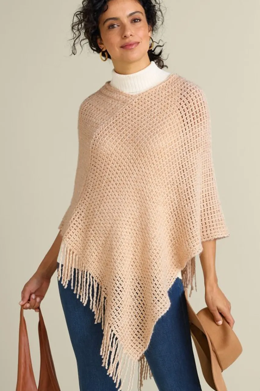 Cheap Touch Of Sparkle Poncho Toppers | Jackets & Coats